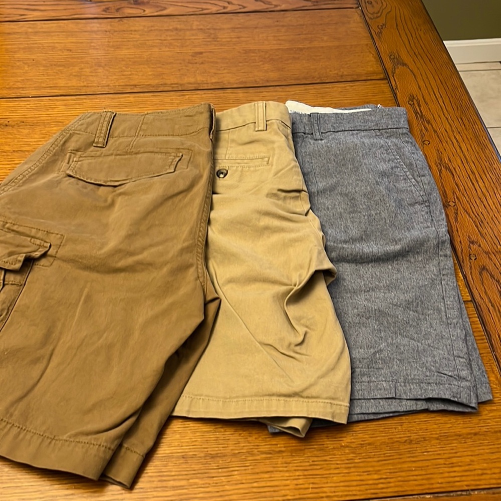 Three (3) Pair Mens Shorts-Old Navy